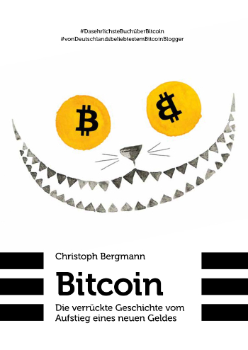 Cover des Buches über Bitcoin Coverseite des Sachbuches über Bitcoin - die verrückte Geschichte vom Aufstieg eines neuen Geldes