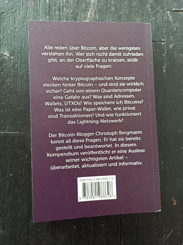 Rückseite Bitcoin Buch